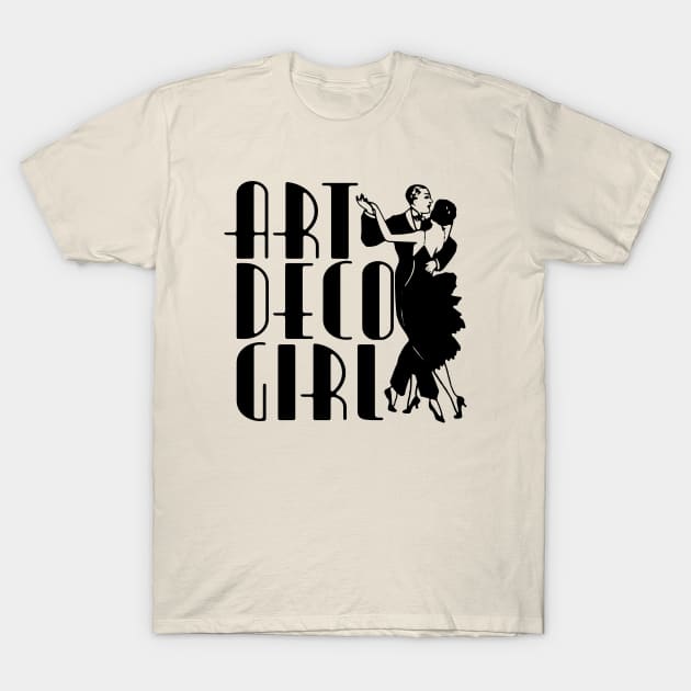 Art Deco Girl T-Shirt by LordNeckbeard